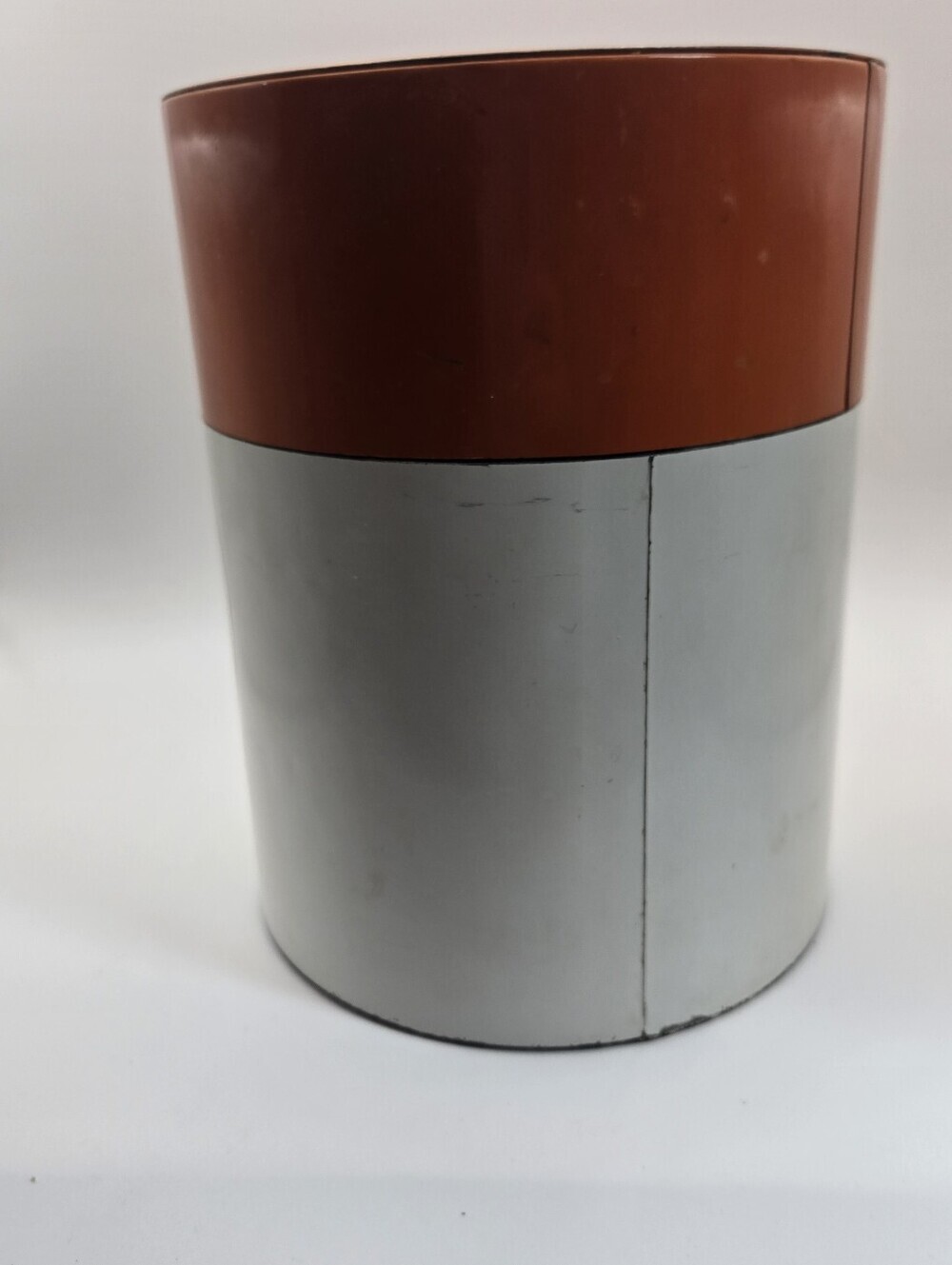 Vintage Mid-Century Modern Metal Tin Canister With Oranges - Picture 3 of 9